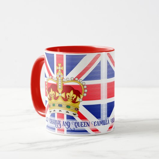 Coronation of King Charles III Coffee Mok (Voorkant links)