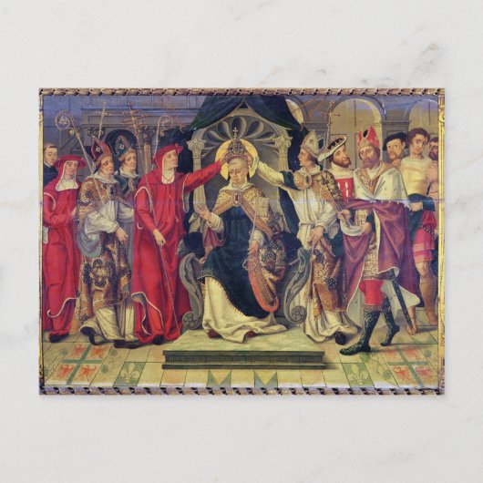 Coronation of Pope Celestine V in August 1294 Briefkaart (Voorkant)