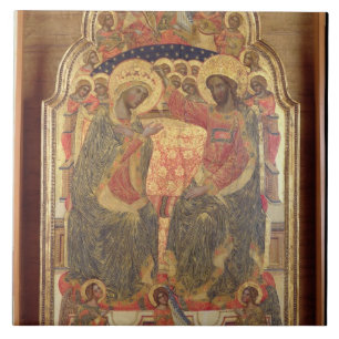 Coronation of the Virgin, 1372 Tegeltje