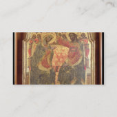 Coronation of the Virgin, 1372 Visitekaartje (Achterkant)