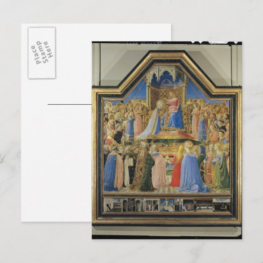 Coronation of the Virgin, c.1430-32 Briefkaart (Voorkant / Achterkant)