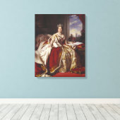 Coronation Portrait of Queen Victoria Canvas Afdruk (Insitu (Houten vloer))