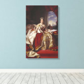 Coronation Portrait of Queen Victoria Canvas Afdruk (Insitu (Houten vloer))