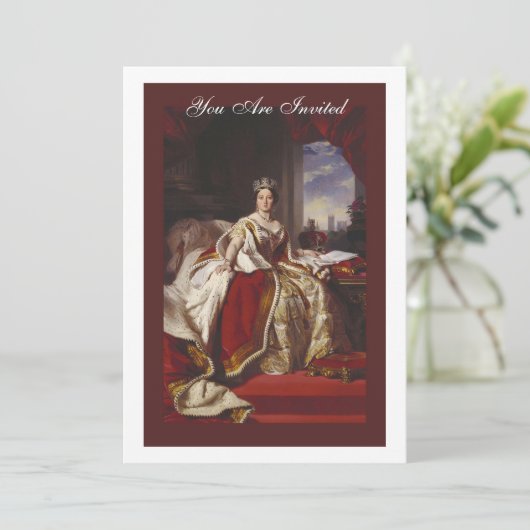 Coronation Portrait of Queen Victoria Kaart (Staand voorkant)