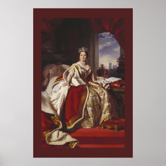 Coronation Portrait of Queen Victoria Poster (Voorkant)