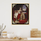 Coronation Portrait of Queen Victoria w/Lijst Edge Poster (Keuken)