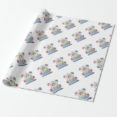 Coronation Queen - Matte Wrapping Paper Cadeaupapier (Uitgerold)