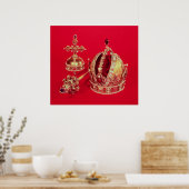 Coronation Regalia of Rudolph II Poster (Keuken)
