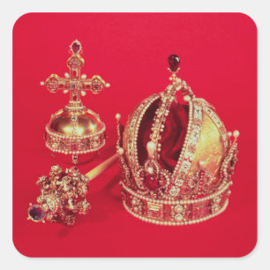 Coronation Regalia of Rudolph II Vierkante Sticker