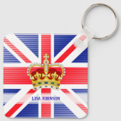 Coronation souvenir of King Charles III Key Ring Sleutelhanger (Achterkant)