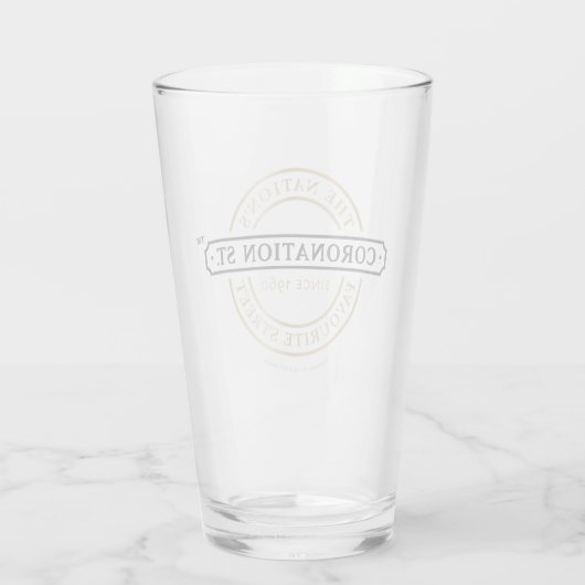 Coronation Street - Logo Glas (Achterkant)