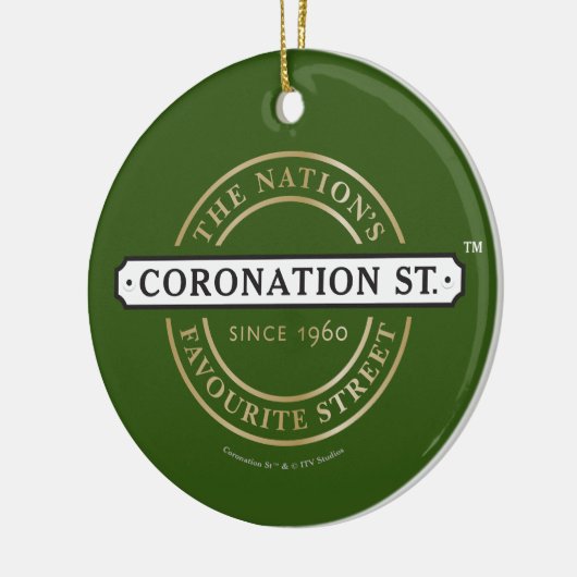 Coronation Street - Logo Keramisch Ornament (Links)