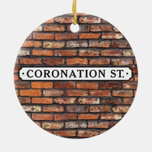 Coronation Street - Logo Keramisch Ornament (Achterkant)