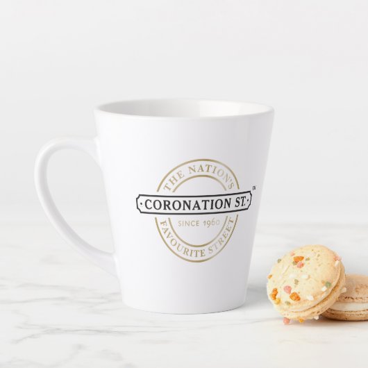 Coronation Street - Logo Latte Mok (In situ)