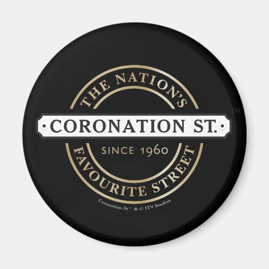 Coronation Street - Logo Magnet (Voorkant)