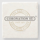 Coronation Street - Logo Stenen Onderzetter (Voorkant)
