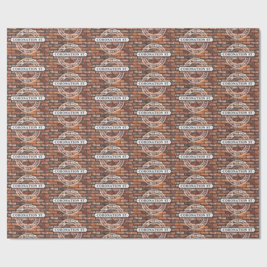 Coronation Street - Sign Poster Cadeaupapier (Vlak)