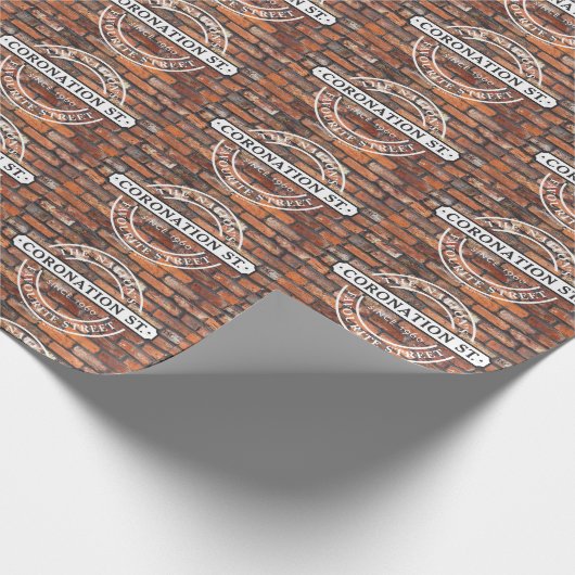 Coronation Street - Sign Poster Cadeaupapier (Hoek)