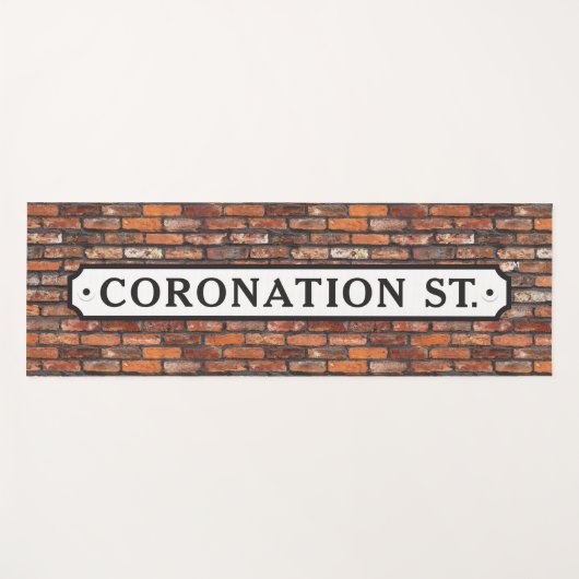 Coronation Street - Sign Poster Yogamat (Voorkant (horizontaal))
