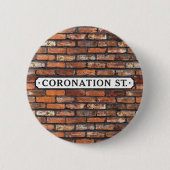 Coronation Street - Sign Round Button (Voorkant)