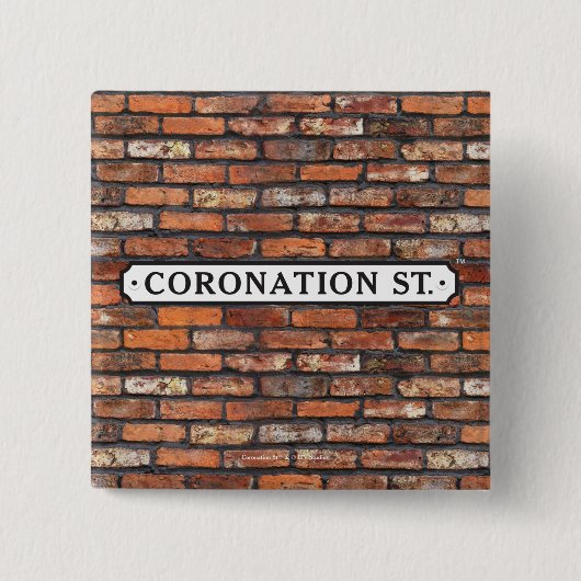 Coronation Street - Sign Square Button (Voorkant)