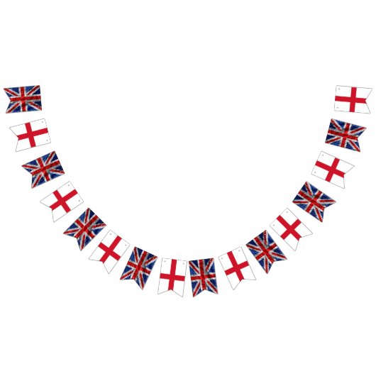 Coronation Union Jack England bunting Vlaggetjes (Alle)
