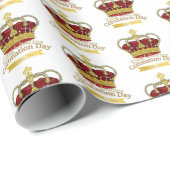 Coronationele dagkroon cadeaupapier (Rol Hoek)