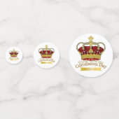 Coronationele dagkroon confetti (Achterkanten)