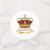 Coronationele dagkroon confetti (Kleine voorkant)