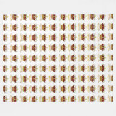 Coronationele dagkroon fleece deken (Voorkant (Horizontaal))