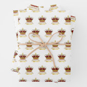 Coronationele dagkroon inpakpapier vel (In situ)