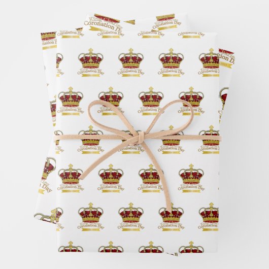 Coronationele dagkroon inpakpapier vel (In situ)