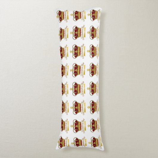 Coronationele dagkroon lichaamskussen (Voorkant Verticaal)