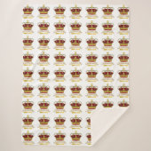 Coronationele dagkroon sherpa deken (Voorkant)