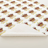 Coronationele dagkroon sherpa deken (3/4)