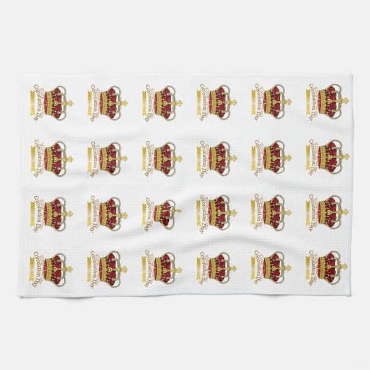 Coronationele dagkroon theedoek (Horizontaal)