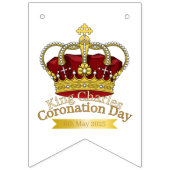 Coronationele dagkroon vlaggetjes (Eerste vlag)