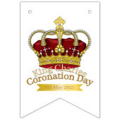 Coronationele dagkroon vlaggetjes (Derde vlag)