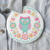 Coronavirus Awareness Round Button (In situ)