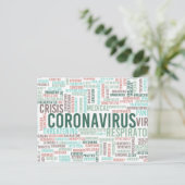 Coronavirus Background Health Pandemic Briefkaart (Staand voorkant)