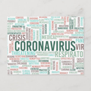 Coronavirus Background Health Pandemic Briefkaart