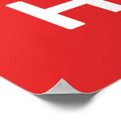 Coronavirus bewaart kalm en was uw handen Poster (Hoek)