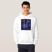 Coronavirus cartoon, blijf thuis hoodie (Voorkant volledig)