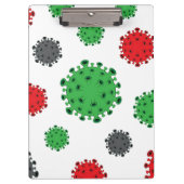 CoronaVirus Clipboard Covid19 Pattern Designer Pad Klembord (Voorkant)