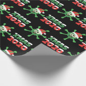 Coronavirus Corona Kerstmis 2020 Cadeaupapier (Hoek)