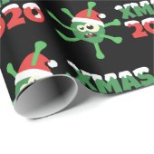 Coronavirus Corona Kerstmis 2020 Cadeaupapier (Rol Hoek)