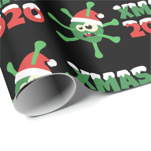 Coronavirus Corona Kerstmis 2020 Cadeaupapier (Rol Hoek)