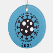 Coronavirus Covid19 Omicron Variant Ornament (Links)
