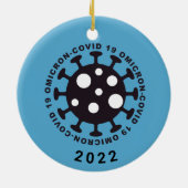 Coronavirus Covid19 Omicron Variant Ornament (Achterkant)