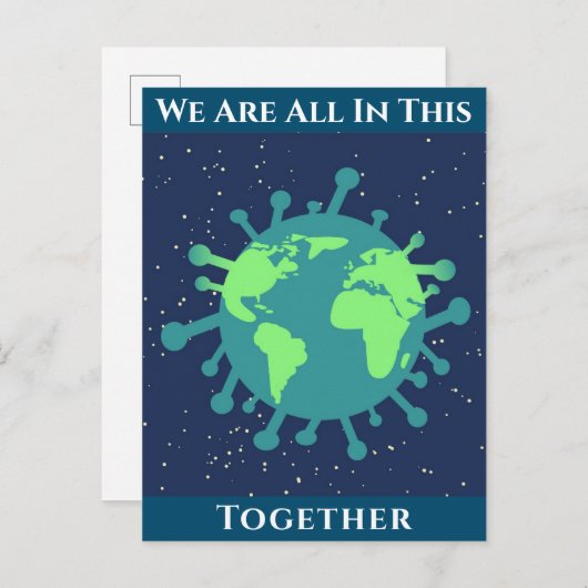 Coronavirus Covid 19 alles in dit verband Briefkaart (Voorkant / Achterkant)